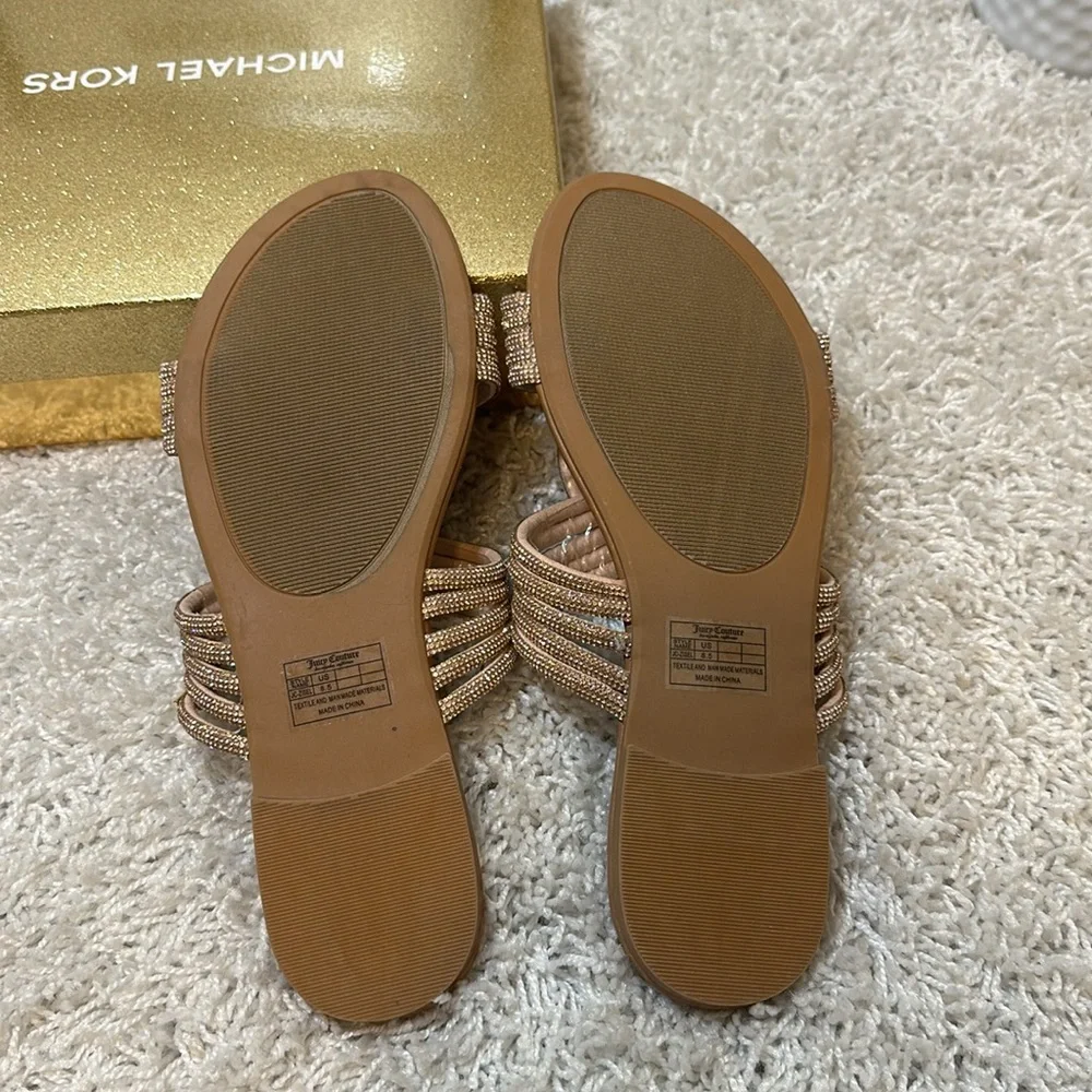 JUICY COUTURE JC-ZISEL  Rhinestone Sandals.